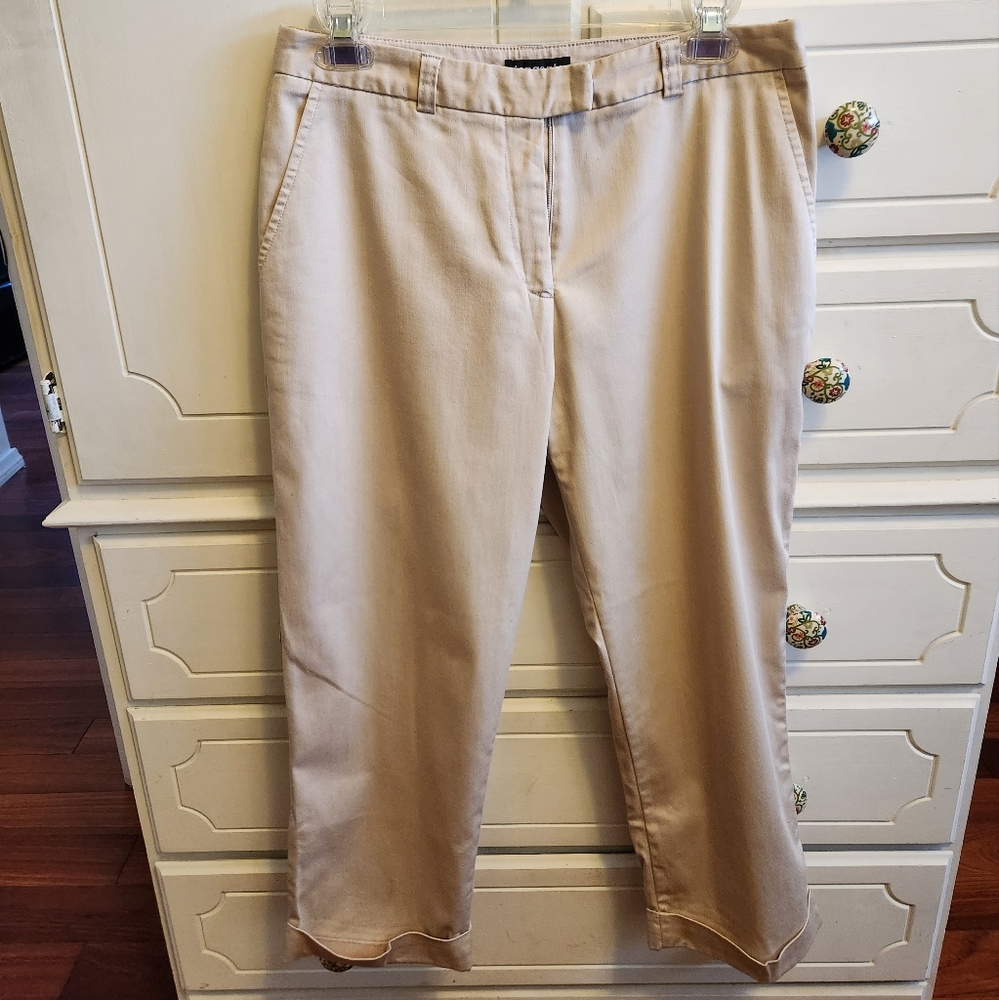 Women's Beige cropped pants